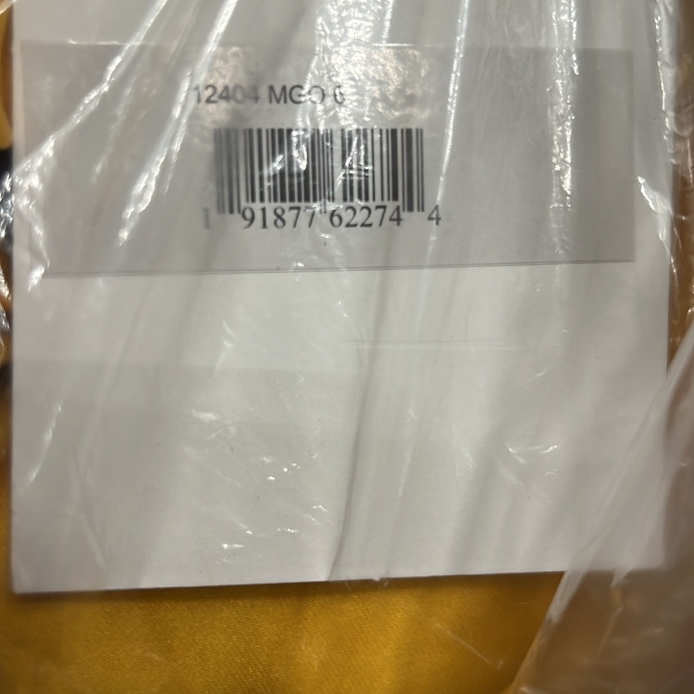 MAC DUGGAL 12404 NWT Faux Wrap Long Sleeve A Line Gown - Picture 7 of 7